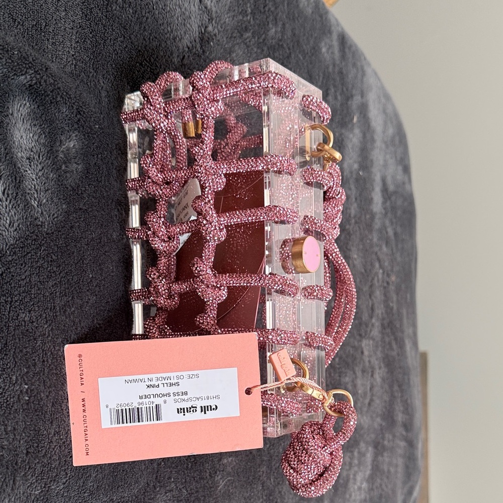 Cult Gaia Pink Acrylic Mini Bag